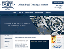 Tablet Screenshot of akronsteeltreating.com